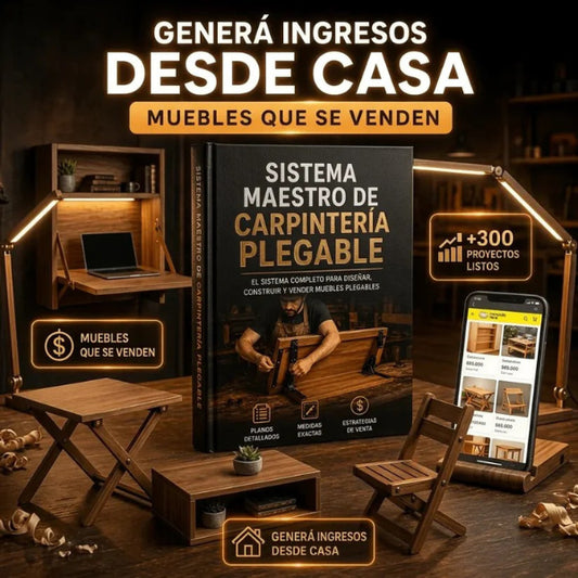 Sistema Completo +300 Muebles Listos Para Fabricar y Vender